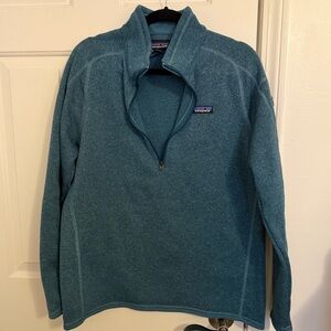 Patagonia Women’s Teal Quarter-Zip Fleece Pullover